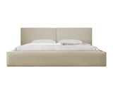Polsterbett 06 Bouclé – Arena – Modernes Bett mit Bettkasten und Metall-Lattenrost