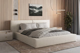 Polsterbett 06 Bouclé – Arena – Modernes Bett mit Bettkasten und Metall-Lattenrost
