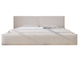 Polsterbett 06 Bouclé – Arena – Modernes Bett mit Bettkasten und Metall-Lattenrost