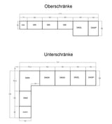 Velmora Winkelküche 310 × 190 cm KÜ-AS-005 – Moderne L-Küche ohne Arbeitsplatte – MDF Fronten – Weiß Hochglanz
