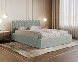 Polsterbett – Bett 02 – Casa – Bett mit Holz-Lattenrost und Bettkasten