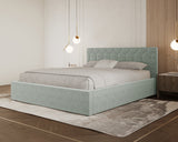 Polsterbett – Bett 02 – Casa – Bett mit Holz-Lattenrost und Bettkasten