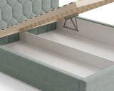Polsterbett – Bett 02 – Casa – Bett mit Holz-Lattenrost und Bettkasten
