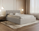 Polsterbett – Bett 02 – Casa – Bett mit Holz-Lattenrost und Bettkasten