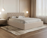Polsterbett – Bett 02 – Casa – Bett mit Holz-Lattenrost und Bettkasten
