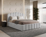Polsterbett – Bett 03 – Tresor – Gepolstertes Bett mit Metall-Lattenrost