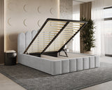 Polsterbett – Bett 03 – Tresor – Gepolstertes Bett mit Metall-Lattenrost