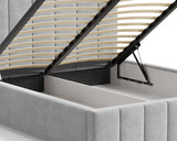 Polsterbett – Bett 03 – Tresor – Gepolstertes Bett mit Metall-Lattenrost