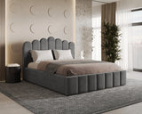 Polsterbett – Bett 03 – Tresor – Gepolstertes Bett mit Metall-Lattenrost