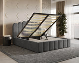 Polsterbett – Bett 03 – Tresor – Gepolstertes Bett mit Metall-Lattenrost