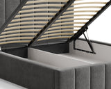 Polsterbett – Bett 03 – Tresor – Gepolstertes Bett mit Metall-Lattenrost