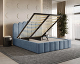 Polsterbett – Bett 03 – Tresor – Gepolstertes Bett mit Metall-Lattenrost
