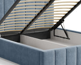 Polsterbett – Bett 03 – Tresor – Gepolstertes Bett mit Metall-Lattenrost