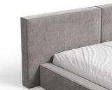 Polsterbett 06 Bouclé – Tresor – Bett mit Bettkasten, Metall-Lattenrost und modernem Design