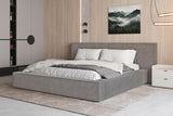 Polsterbett 06 Bouclé – Tresor – Bett mit Bettkasten, Metall-Lattenrost und modernem Design