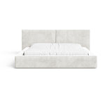 Polsterbett 06 Bouclé – Tresor – Bett mit Bettkasten, Metall-Lattenrost und modernem Design