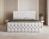 Boxbett – Bett 12 – Manila – Modernes Polsterbett mit Bettkasten