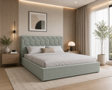 Polsterbett – Bett 02 – Casa – Bett mit Holz-Lattenrost und Bettkasten