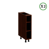 Winkelküche - L-Form Sycylia - Milano Walnuss - K11-G310×250 cm. - ROYAL24_MARKT