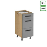 Winkelküche K99-G270 - Langen Beige Artisan- Design trifft Funktionalität - ROYAL24_MARKT