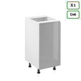 Küchenzeile K101-G240 - Aspen Grau - Stilvoll kochen auf kleinem Raum - ROYAL24_MARKT
