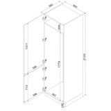 Kühlumbauschrank D60LO/2133 P/L – Morvex – Elegantes Design