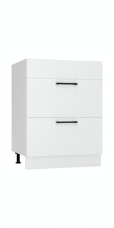 Küchenzeile KS29-G390x260 – Kendro & Morvex Weiß – Effiziente Raumnutzung mit Stil