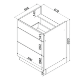 Unterschrank D60PC S/2 – Morvex – Stilvolles Design