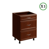 Winkelküche - L-Form Sycylia - Milano Walnuss - K11-G310×250 cm. - ROYAL24_MARKT