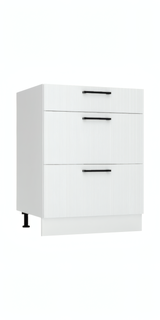 Küchenzeile KS29-G390x260 – Kendro & Morvex Weiß – Effiziente Raumnutzung mit Stil