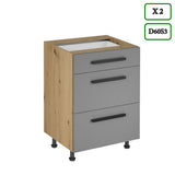 Winkelküche K100-G330 - Langen Beige - mit System – durchdacht geplant - ROYAL24_MARKT