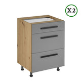 Küchenzeile K72-G360 R - Langen Beige - Design und Komfort clever vereint - ROYAL24_MARKT
