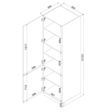 Hochschrank D60SŁ P/L – Dnoria – Hochwertiges Design Konzept