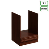 Küchenzeile Mit Insel - Sycylia - Milano Walnuss - K49-G340 cm - ROYAL24_MARKT