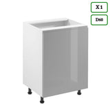 Küchenzeile K74-G440 - Aspen Grau - Strapazierfähig mit modernem Flair - ROYAL24_MARKT