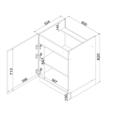 Unterschrank D60 PC P/L – KENDRO – Stilvolle Aufbewahrung