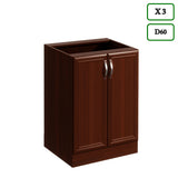 Küchenzeile Mit Insel - Sycylia - Milano Walnuss - K49-G340 cm - ROYAL24_MARKT