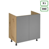 Winkelküche K99-G270 - Langen Beige Artisan- Design trifft Funktionalität - ROYAL24_MARKT