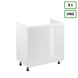 Küchenzeile K101-G240 - Aspen Weiß - Stilvoll kochen auf kleinem Raum - ROYAL24_MARKT