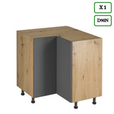 Winkelküche K105-G330 - Langen Grau Artisan - Praktisch durchdacht für Ihr Zuhause - ROYAL24_MARKT