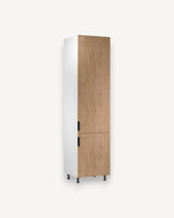 Hochschrank D60RWN  P/L -Sorento Weiß Sonoma Eiche - Funktionale Lösung für organisierte Aufbewahrung. - ROYAL24_MARKT