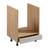 Herdumbauschrank D60ZK - Sorento Beige Sonoma Eiche - optimaler Stauraum für Ihre Küche - ROYAL24_MARKT
