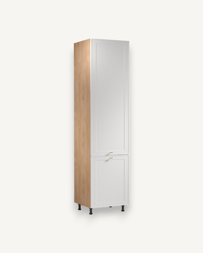 Kühlumbauschrank D60ZLN P/L – Sorento Sonoma Eiche Weiß – Für mehr Eleganz in Ihrer Küche.
