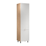 Kühlumbauschrank D60ZLN P/L - Sorento Sonoma Eiche Weiß - Für mehr Eleganz in Ihrer Küche. - ROYAL24_MARKT