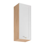 Hängeschrank G40 P/L – Sorento Sonoma Eiche Weiß – Praktischer Hängeschrank mit viel Stauraum.