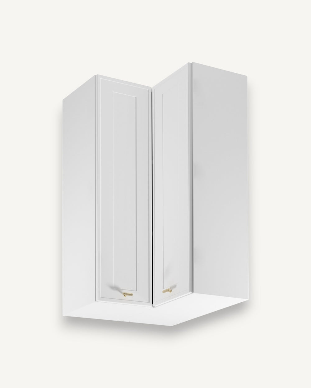 Eckhängeschrank G60N2 – Sorento Weiß – Funktionalität trifft auf modernes Design.