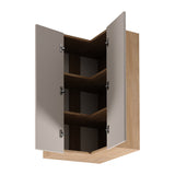 Eckhängeschrank G60N2 – Sorento Beige Sonoma Eiche - platzsparende Lösung für Ihre Küche - ROYAL24_MARKT