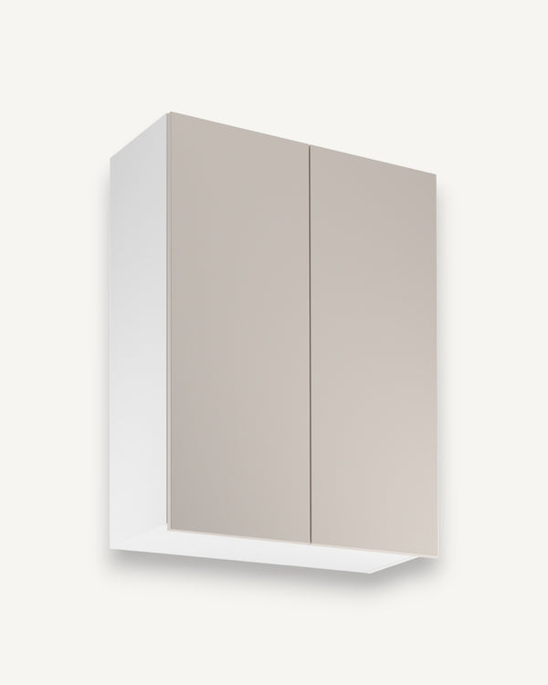 Hängeschrank G80 – Sorento Weiß Beige – Praktische Höhe für leichten Zugriff.