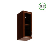 Winkelküche - L-Form Sycylia - Milano Walnuss - K11-G310×250 cm. - ROYAL24_MARKT