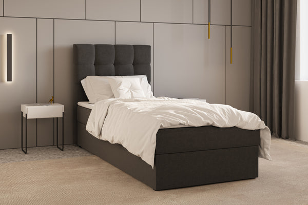 Boxbett – Bett 05 OSLO – Hugo- mit Bettkasten und Waschbarem Topper
